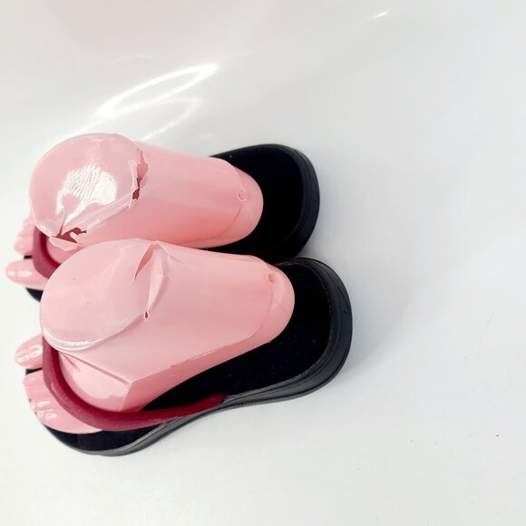 Nike Women's Red Black Ultra Comfort 3 Slip-On Casual Thong Sandal Size 7 - Picture 4 of 7